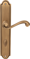 Дверная ручка на планке Melodia 225/458 Wc Cagliari Матовая бронза