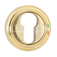 Накладка дверная под цилиндр Extreza CYL R01 полированное золото F01