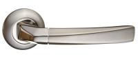 Ручка дверная Renz (Ренц) "Фуроре",никель матовый/никель блестящий