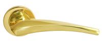 Дверная ручка на розетке Morelli Luxury "Wind"  золото