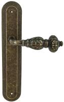 Дверная ручка Extreza "TESLA" (Тесла) 315 на планке PL05 античная бронза F23