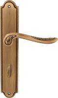 Дверная ручка  на планке Melodia 285/458 Wc Daisy Матовая бронза