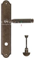 Дверная ручка Extreza "BENITO" (Бенито) 307 на планке PL03 WC античная бронза F23