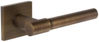 Дверная ручка Extreza Hi-tech "NUVO" 125 на квадратной розетке R15 матовая бронза