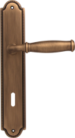 Дверная ручка на планке Melodia 266/458 Cab Isabel Матовая бронза
