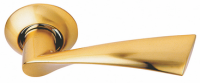 Дверная ручка на круглой розетке Archie S010 X11 матовое золото
