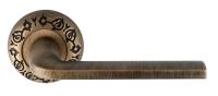 Дверная ручка Extreza TERNI (Терни) 320  на розетке R04, цвет матовая бронза F03