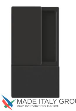 В30000.01.93 Ручка AGB WAVE для раздвижных дверей без замка (черный)