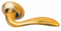 Дверная ручка на круглой розетке Archie S010 R22 "Adamar"  матовое золото