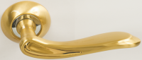 Дверная ручка на круглой розетке Archie S010 102 матовое золото
