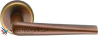 Дверная ручка на круглом основании COLOMBO Robotre CD91RSB-BR бронза