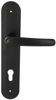 Дверная ручка Extreza "MONACO" (Монако) 330 на планке PL05 CYL черный матовый F22