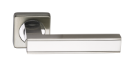 Дверная ручка на розетке Archie Sillur C-159 матовый хром/хром
