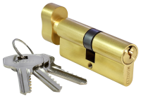 Цилиндровый механизм ключ-вертушка MORELLI 70CK PG золото