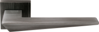 Дверная ручка Forme на розетке Naxos 215K  серебро затемненное