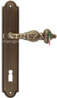 Дверная ручка Extreza "TESLA" (Тесла) 315 на планке PL03 KEY матовая бронза F03