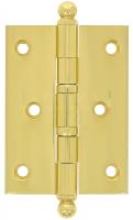 Петля дверная универсальная латунная Extreza 5110 102x76x3 мм полированное золото