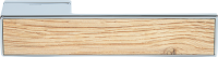Дверная ручка Forme на розетке Icon 302  хром полированный / выбеленный дуб