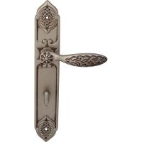 Дверная ручка на планке Class Shamira 1060/1010 Wc  серебро патинированное