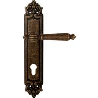 Дверная ручка на планке Melodia 235/229 Cyl Mirella Античная бронза