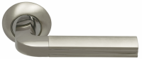Дверная ручка на розетке Archie Sillur  96  матовый хром/хром