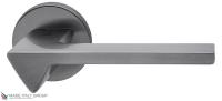 Дверная ручка на круглом основании COLOMBO Ama MF11RSB-GL графит PVD