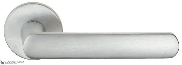 Дверная ручка на круглом основании Fratelli Cattini "NEVADA" 7FS-CS матовый хром