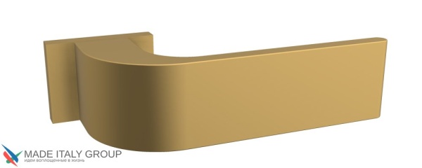 Дверная ручка на прямоугольном основании Fratelli Cattini "CLO" 6-KD золото крайола