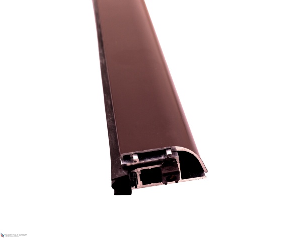 Автоматический порог накладной Venezia 1450/900-700 мм, регулировка 1 уровень, темно-коричневый