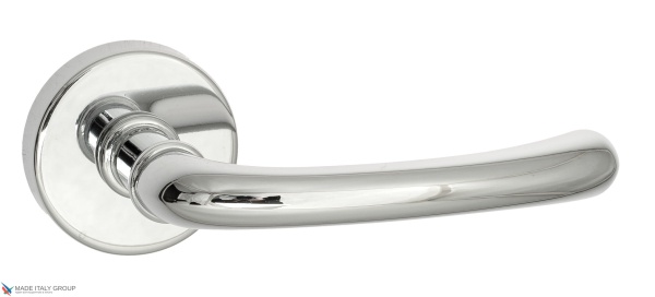 Дверная ручка на круглом основании Fratelli Cattini "ISEO" 7-CR полированный хром
