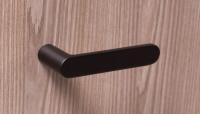 Дверная ручка на мини розетке Nuda Pure  черный