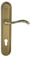 Дверная ручка Extreza "AGATA" (Агата) 310 на планке PL05 CYL матовая бронза F03
