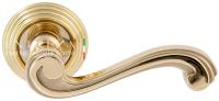 Дверная ручка Extreza "LINA" (Лина) 313 на розетке R05 полированное золото F01