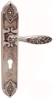 Дверная ручка на планке Class  Shamira 1060/1010  серебро 925