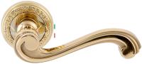 Дверная ручка Extreza "LINA" (Лина) 313 на розетке R06 полированное золото F01
